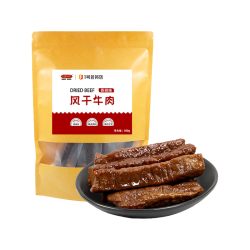 阿尔善 手撕风干牛肉干 香辣味 500g 量贩装 代餐 高蛋白 解馋零食