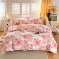 韫色纯棉被套单件加厚100全棉被罩1.5米宿舍被单双人150x200x230 花海 180x220cm单件被套