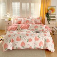 韫色纯棉被套单件加厚100全棉被罩1.5米宿舍被单双人150x200x230 果子恋 180x200cm单件被套