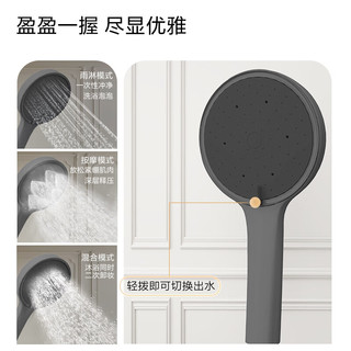 摩恩 智能花洒套装 恒温自动除垢 枪灰色