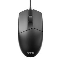 塔菲克USB有线键盘鼠标 办公家用键鼠套装 轻薄亲肤质感适用台式机笔记本电脑游戏 标准款有声办公鼠标【1.35m线长】