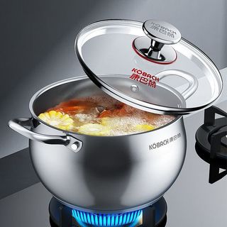 KÖBACH康巴赫钛蜂窝锅具套装炒锅蒸笼煎锅汤锅组合厨具套装五件套 钛蜂窝炒锅组合 5件套