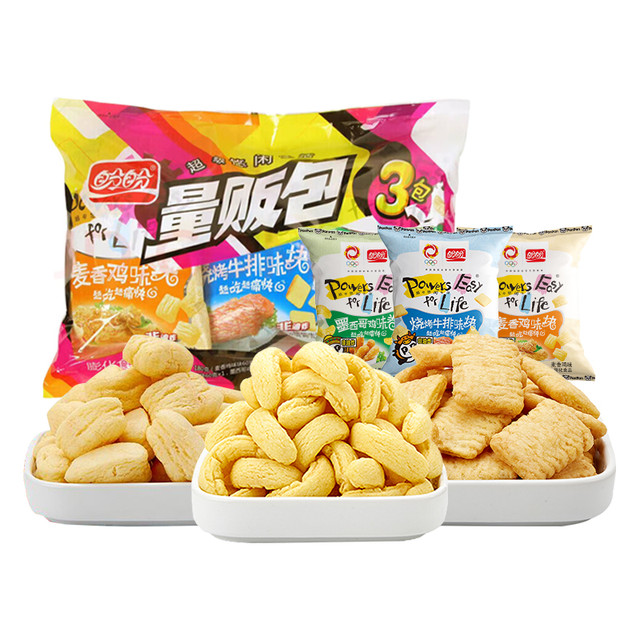 88VIP：盼盼 鸡味块麦香味多口味膨化零食休闲食品儿童办公室下午茶宿舍小吃