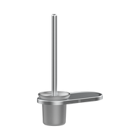 大白温暖你 铝合金厕刷架 银色