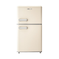 德姆勒 复古冰箱 BCD-118 芝士白