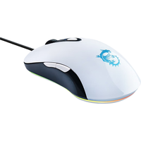 MSI 微星 DS102 V3 有线鼠标 12400DPI RGB 白色