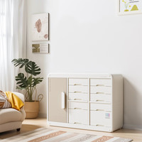 Lechin 喂养台收纳柜宝宝儿童玩具置物架婴儿用品落地储物柜整理箱 喂养台基础款