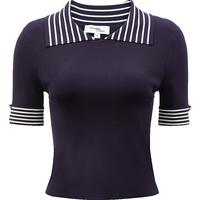 VERO MODA 春秋H版型简约气质短袖针织衫女高级感