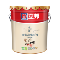 立邦 乳胶漆金装净味五合一油漆室内墙漆家用自刷涂料墙面漆环保墙漆 [热销] 金装五合一 18L面漆