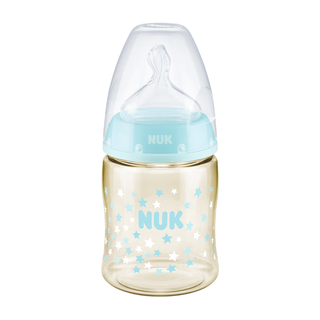 NUK感温宽口径PPSU奶瓶新生婴幼儿0到6月防胀气奶瓶150ml蓝色款