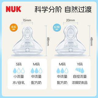 NUK感温宽口径PPSU奶瓶新生婴幼儿0到6月防胀气奶瓶150ml蓝色款