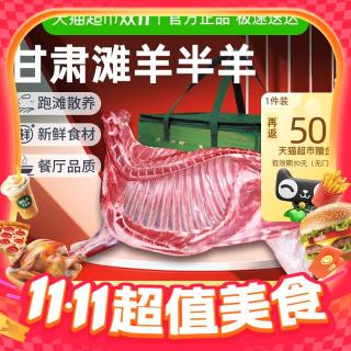 祁连天宝 甘肃滩羊整扇半只羊 10斤
