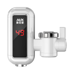 奥克斯 即热速热 电热水龙头+万向喷头  白色系 3300W