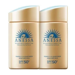 PLUS会员：安耐晒 ANEASAY 资生堂小金瓶60ml*2