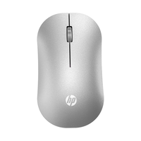惠普 无线蓝牙双模鼠标 可充电无线鼠标 商务办公无线鼠标苹果笔记本微声蓝牙便携式无线鼠标 银色