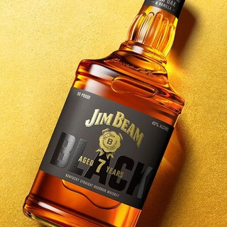 金宾（Jim Beam）黑牌 美国 7年调和型 威士忌 洋酒 700ml 【7年调和】黑牌 700ml