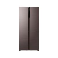 Midea 美的 BCD-443WKGPZM(E) 风冷T型对开门冰箱 443L 摩卡棕