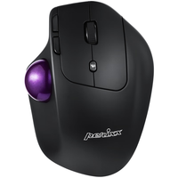 perixx 佩锐PM720 无线人体工学蓝牙轨迹球鼠标 办公鼠标 CAD专业绘图鼠标 黑色 无线轨迹球鼠标