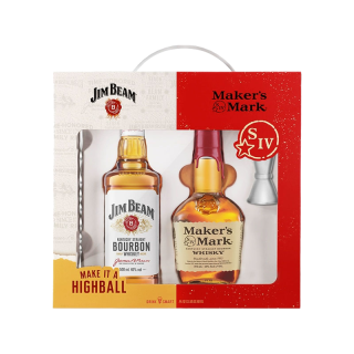 金宾（Jim Beam）白占边500ml/美格 波本威士忌 美国肯塔基州 洋酒 375ml 