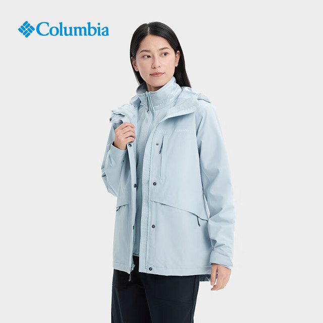 今日必买：Columbia 户外女子抓绒内胆三合一防水冲锋衣XR2855 031