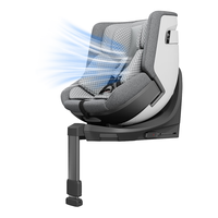 HBR虎贝尔E360pro儿童座椅0-12岁宝宝婴儿车载汽车【龙队同款】 【通风版】E360Pro-棋盘格灰