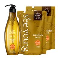 seeyoung 滋源 生姜强根健发洗发水 油性 265ml+补充装235ml*2
