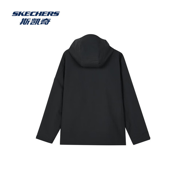 PLUS会员：斯凯奇 魔方系列|女春季保暖三合一摇粒绒多功能冲锋衣 碳黑/0018 XL