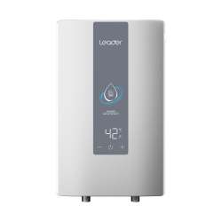 Leader 即开速热8500W无级变频恒温 即热式电热水器  白色系 8500W 40L