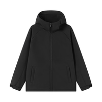 京东京造外套男软壳衣夹克男户外登山防泼水加绒保暖 黑色 XL