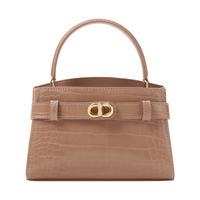 CHARLES & KEITH CHARLES&KEITH23冬鳄鱼纹凯莉包手提包斜挎包女CK2-50270880-1 BLUSH浅红色 S