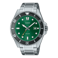 卡西欧(CASIO)剑鱼钢带潜水表运动手表 MDV-107D-3A2VDF
