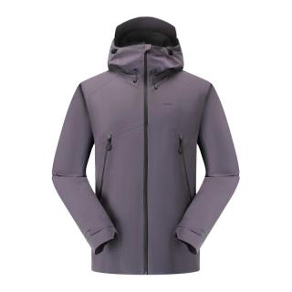 今日必买：迪卡侬 硬壳冲锋衣 户外休闲登山徒步防风防水夹克风衣MH500外套 男款-暮山紫 S