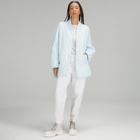 lululemon丨Quilted Light 女士绗缝带夹层长款外套 拒水 LW4BXSS 粉末蓝 XS /4