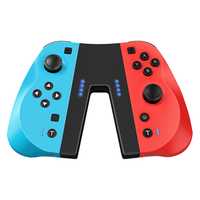 桑度(SANGDU) switch Joy-Con手柄体感连发日版国行NS配件oled左右红蓝手柄无线蓝牙 joy-con手柄黑色(连发/RGB灯)配手绳 joy-con手柄 升级版(配握把)一对