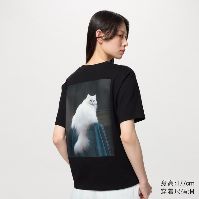 UNIQLO 优衣库 女装 UT CAT PHOTOGRAPHS印花短袖T恤 UQ478694