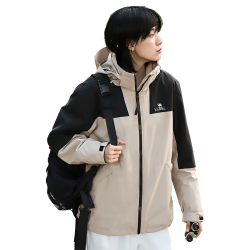 骆驼 男子三合一冲锋衣 A1W218150 闪电蓝/黑色 M