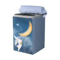 严觅 洗衣机罩 波轮洗衣机套子防水防晒防尘盖布适用海尔小天鹅美的松下西门子TCL 6-10公斤 晚安月兔 【波轮】晚安月兔6-10kg通用