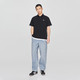 Lee 舒适版防晒紫外线翻领Logo织标男凉感短袖polo