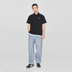 Lee 26夏季新款防晒凉感翻领Logo织标POLO衫