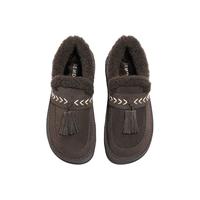 森达 毛毛鞋女2025冬新保暖毛绒户外厚底流苏雪地鞋ZTI54DA5 啡色