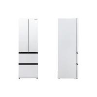 松下（Panasonic）400升四门法式冰箱 NR-JD40WSA-W+10kg滚筒洗衣机XQG100-6N18E
