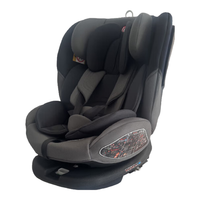感恩【11.11特惠】儿童座椅0-7-12岁汽车用婴儿宝宝轻便安装 【双向乘坐-360°旋转】瑞亚-格调灰