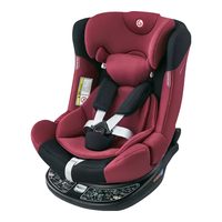 感恩【11.11特惠】儿童座椅0-7-12岁汽车用婴儿宝宝轻便安装 【双向乘坐-360°旋转】宙斯盾-红曜星