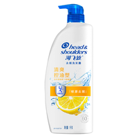 海飞丝 Head & Shoulders去屑洗发水男士女士清爽去油1KG洗发露控油+舒肤佳沐浴露80g