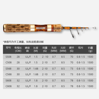 SHIMIZU/清水 钛合金竿稍 UL调性 1.68米 路亚竿