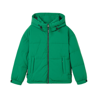 GANT/甘特2025秋冬季新款女装短款轻暖面包服蓬松舒适连帽羽绒服 374-绿色 XL