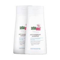 sebamed 施巴 去屑洗发水400mL*2养护清爽控油洗发露洗发液无皂碱德国 去屑 800ml 2瓶