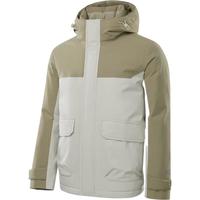 HLA 海澜之家 羽绒服男23冬季SPORTSDAY连帽三防石墨烯蓄热外套男冬季 卡其镶拼85 175/92A(L) 69-75kg