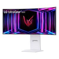 LG 乐金 34GS95QE 33.9英寸 OLED G-sync FreeSync 显示器 白色（3440×1440、240Hz、98.5%DCI-P3、HDR400）