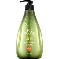 滋源洗发水露柔顺无硅油护发润泽柔亮抚平毛躁馨香洗发膏 无患子润泽柔亮馨香护发素750ml